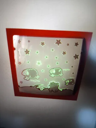Lámpara infantil techo ovejas y estrellas