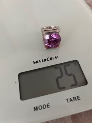 Anillo Plata Amatista Talla 54 (14 talla española)