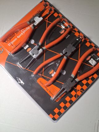 Kit 4 pinze per seeger 175mm