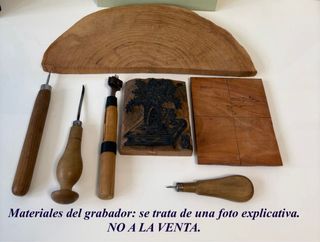 Xilografía Alquimistas 1989 R.G. Lasaga 33/50