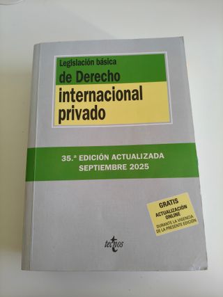 Legislación básica de Derecho Internacional Privad