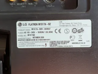 Monitor TV LG Flatron M1917A 19" - SCART/VGA/4:3