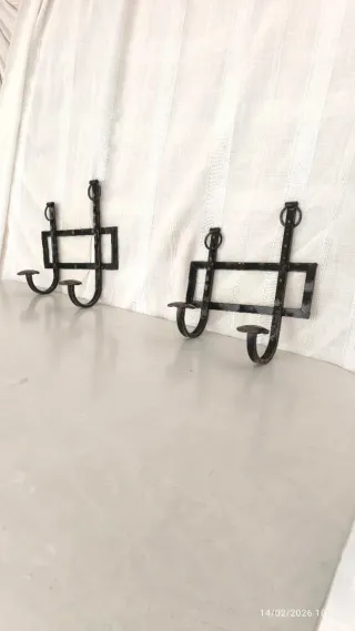 Perchero rústico de hierro macizo