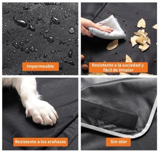Funda coche para perros con dos cinturones