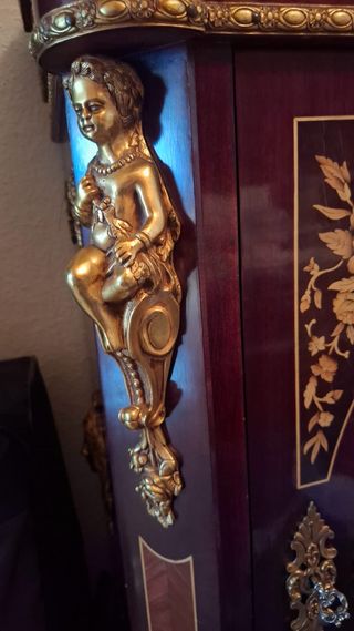 Aparador Clásico Español Vintage Bronce Dorado