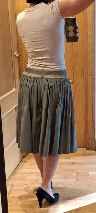 Falda plisada. T.Única