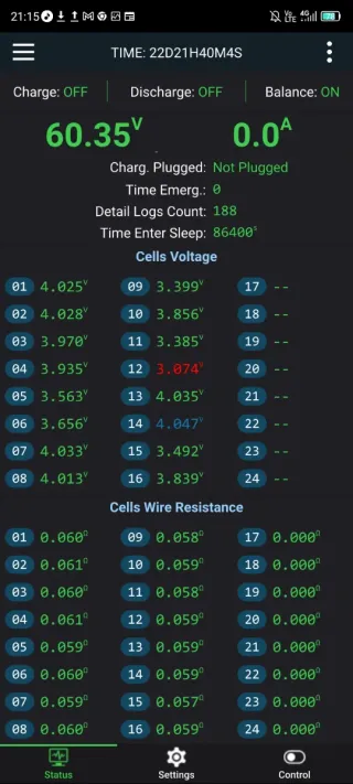 Balanceo y cambio de bms de las baterías