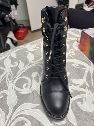 Botines Guess Negros Tacón Plataforma