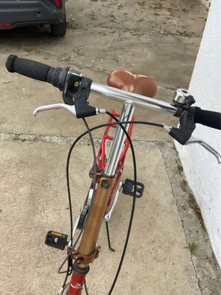 Bicicleta plegable roja PS40