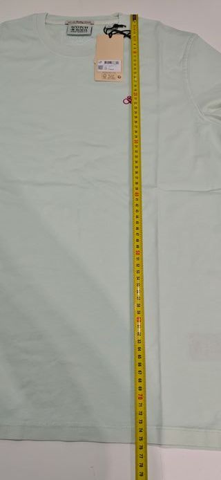 Camiseta Scotch & Soda Celeste Talla L. Nueva