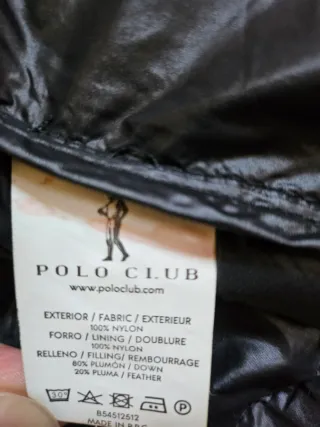 Chaqueta Polo Club acolchada Talla L