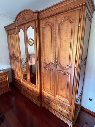 Dormitorio completo madera maciza