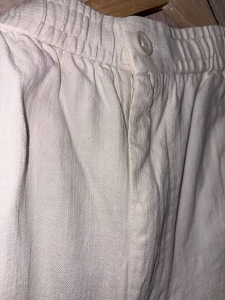 Vaqueros anchos Bershka blancos