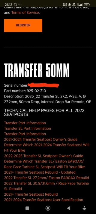Tija Fox Transfer SL