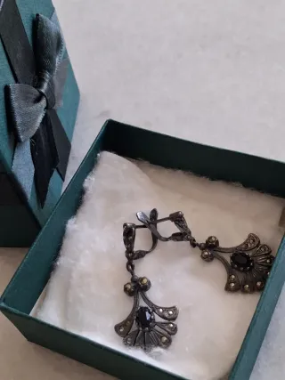 Pendientes Plata Envejecida Repujada