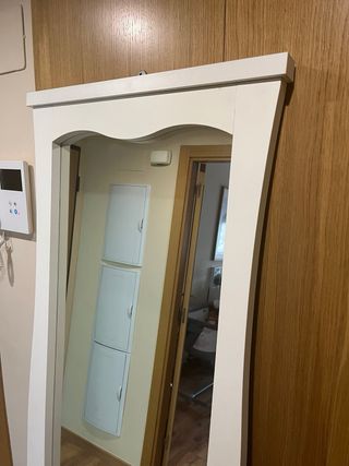 Specchio da terra bianco nuovo