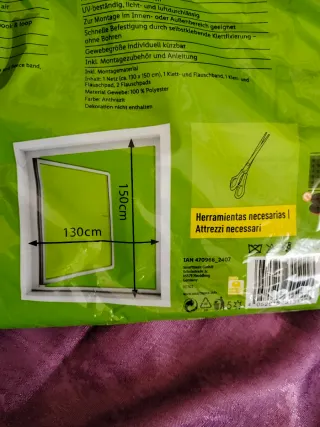 Mosquitera magnética para ventana