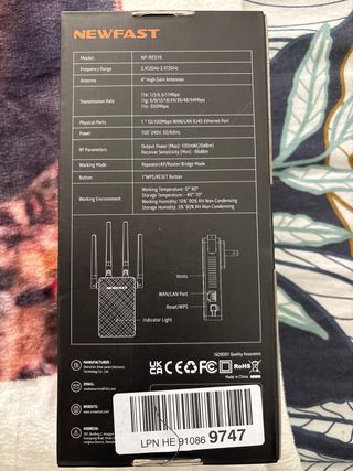 NEWFAST 300Mbps WiFi Range Extender NF-RE516