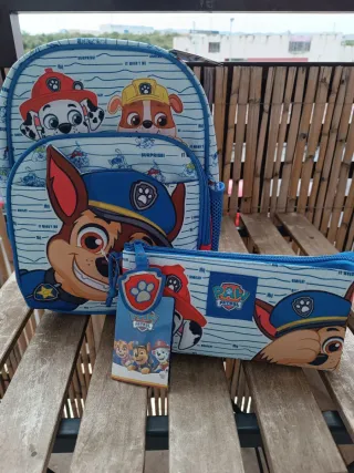 Mochila y portatodo de la Patrulla Canina