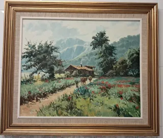 Cuadro al óleo original paisaje