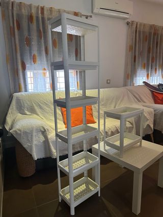 Estantería apilable blanca