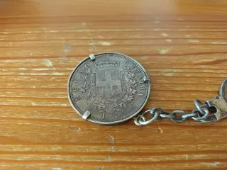 Moneda 5 Liras Plata 1870 Vittorio Emanuele II