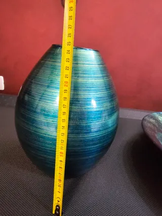 Centrotavola in vetro decorato