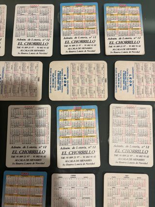 Lote 28 Calendarios Signos Zodiaco Mano
