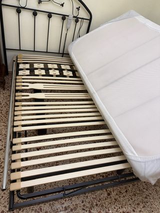 Cama Articulada Metálica y Madera motor
