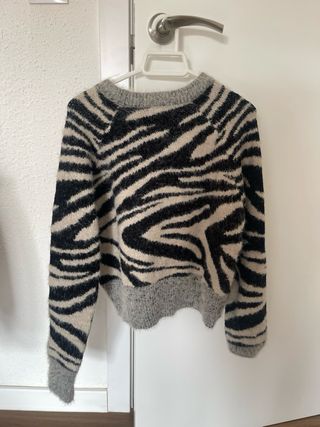 Jersey suave animal print