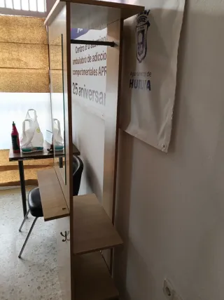 Mueble recibidor madera y metal