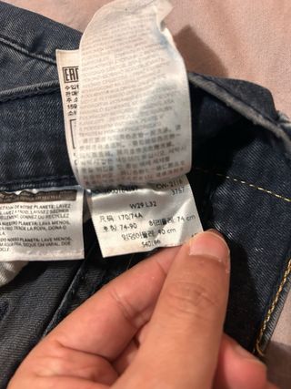 Pantalón vaquero hombre azul