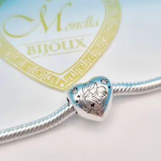 Charm Mamma Figlia Amore Love Mother argento s925