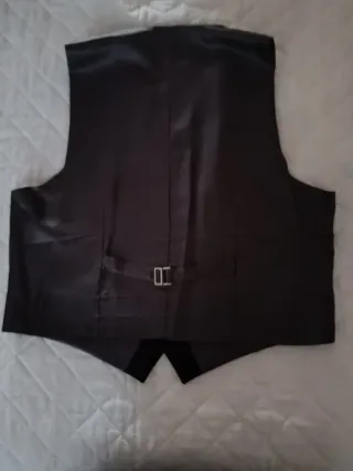 Chaleco de traje negro para caballero