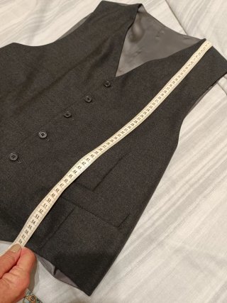 Chaleco de traje negro para caballero