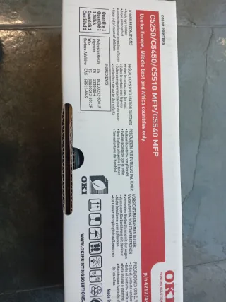Tóner OKI C5250/C5450/C5510/C5540 Negro