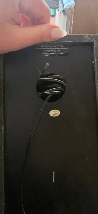 Altavoces Marrones y Plateados