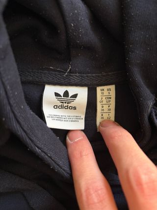 Felpa Adidas Blu/Grigio con Logo