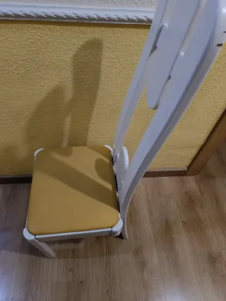 4 Sillas Comedor Madera Blancas