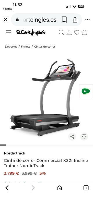 Cinta de Correr X22i Incline Trainer