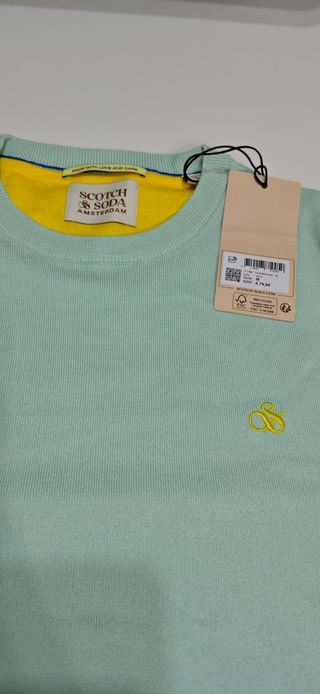 Jersey Scotch & Soda Menta Talla M. Nuevo