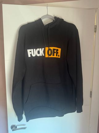 Sudadera Fuck Off Talla L Negra