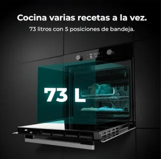 Horno cecotec bolero hexa p526000 glass black a