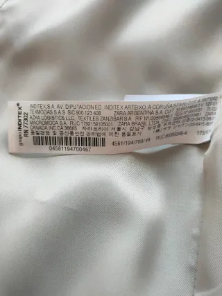 Conjunto Zara Blazer y Pantalón talla S