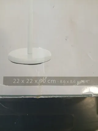 Porta asciugamani in metallo bianco