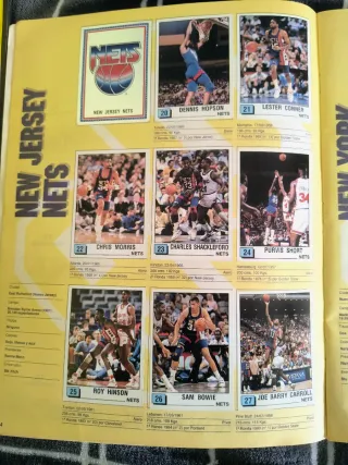 Álbum Panini Basket NBA 90 Completo.