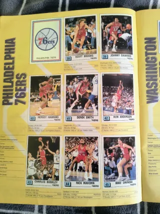 Álbum Panini Basket NBA 90 Completo.