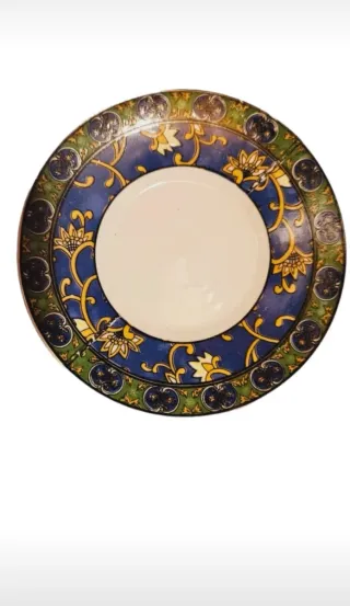 Set Caffè Porcellana Vintage Blu Oro