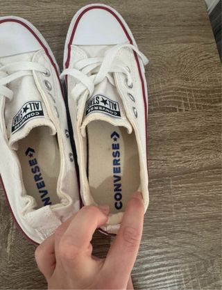 Converse All Star blancas, talla 36.