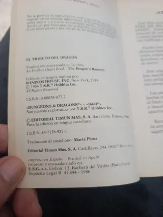 El tributo del dragón, aventura sin fin